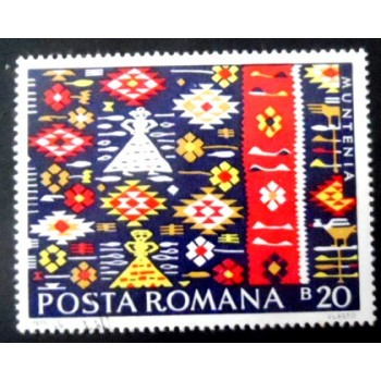 Selo postal da Romênia de 1973 Muntenia