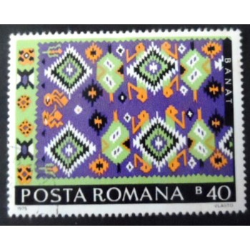 Selo postal da Romênia de 1973 Banat