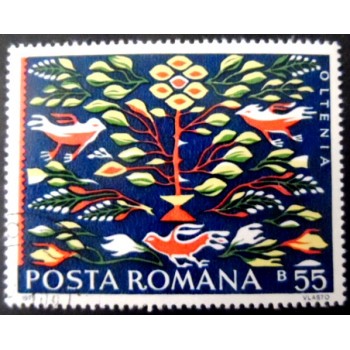 Selo postal da Romênia de 1973 Oltenia