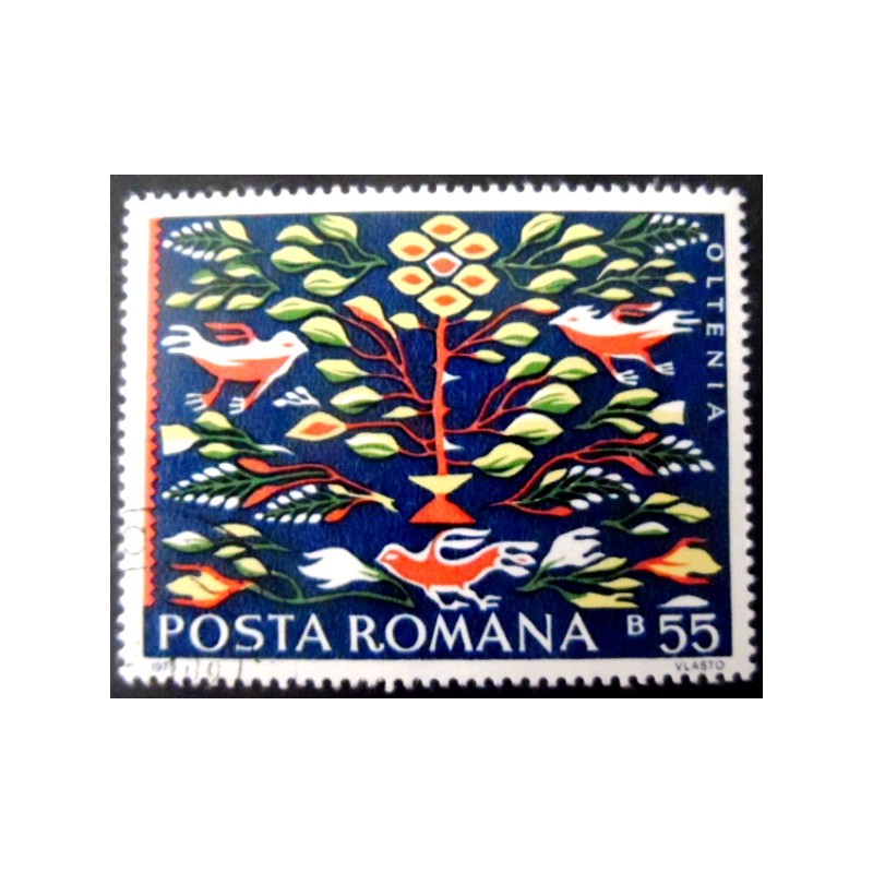 Selo postal da Romênia de 1973 Oltenia