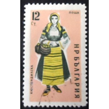 Selo postal da Bulgária de 1961 Kyustendil