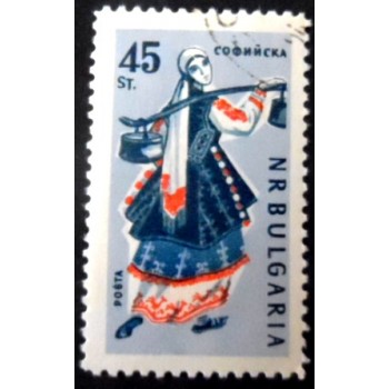 Selo postal da Bulgária de 1961 Sofia MCC