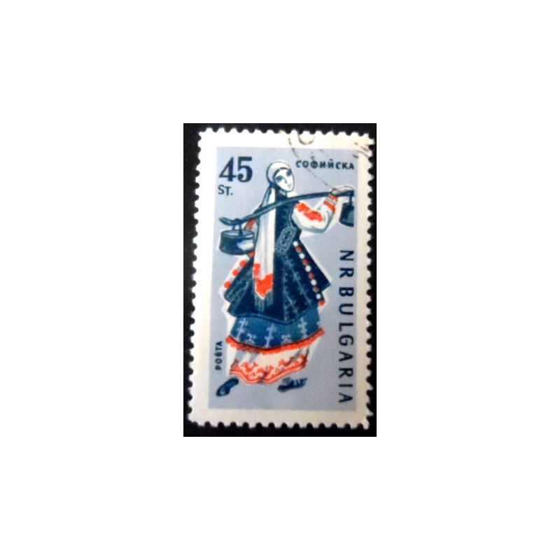 Selo postal da Bulgária de 1961 Sofia MCC