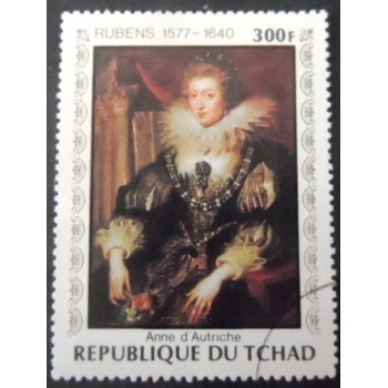 Selo postal do Tchad de 1978 Anne of Austria