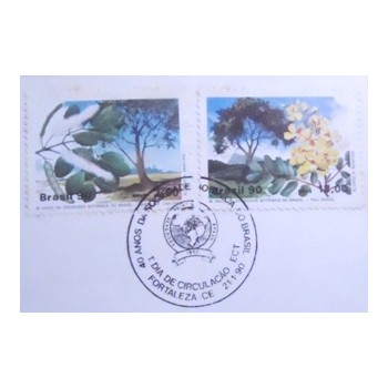 FDC Oficial de 1990 nº 490 Sociedade Botânica - 18720