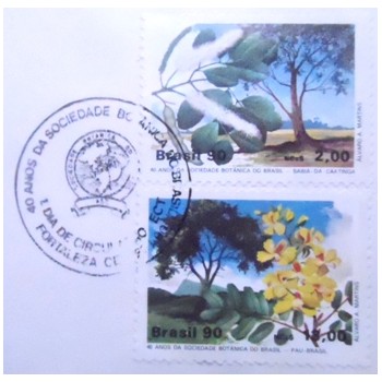 FDC Oficial de 1990 nº 490 Sociedade Botânica