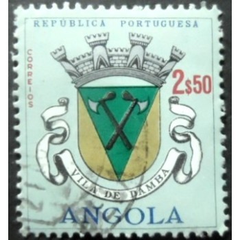 Imagem similar à do selo postal da Angola de 1963 Vila de Damba U