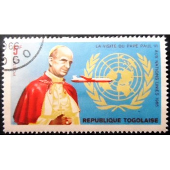 Selo postal do Togo de 1966 Pope Paul VI 5