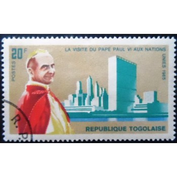 Selo postal do Togo de 1966 Pope Paul VI 30