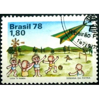 Selo postal do Brasil de 1978 Semana da Asa MCC