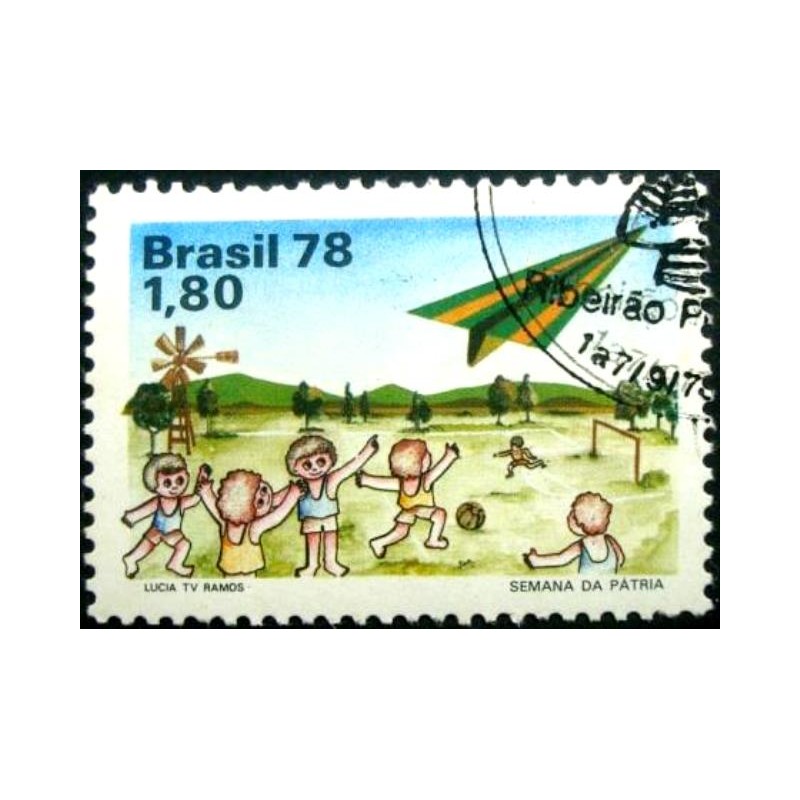 Selo postal do Brasil de 1978 Semana da Asa MCC