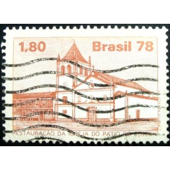 Imagem similar à do selo postal do Brasil de 1978 Pátio do Colégio U