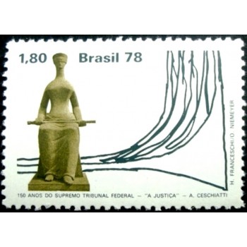 Selo postal do Brasil de 1978 STF M