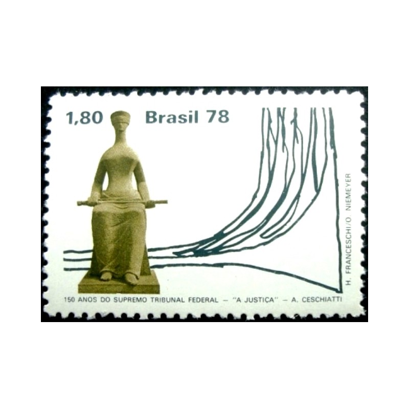 Selo postal do Brasil de 1978 STF M