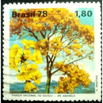 Imagem similar à do selo postal do Brasil de 1978 - Ipê Amarelo U