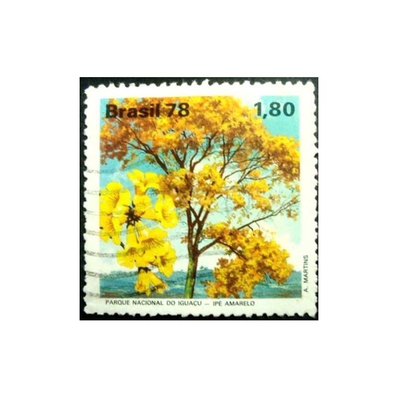 Imagem similar à do selo postal do Brasil de 1978 - Ipê Amarelo U