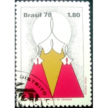 Selo postal do Brasil de 1978 Ação de Graças MCC