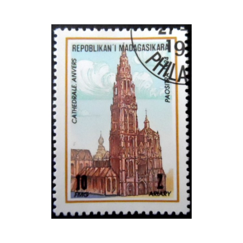 Selo postal de Madagascar de 1994 Antwerpen