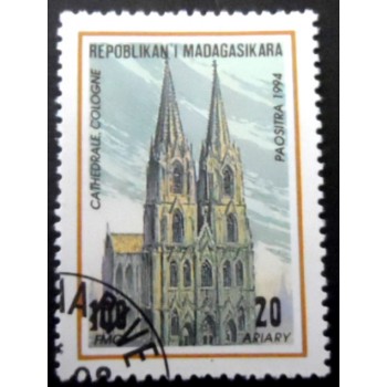 Selo postal de Madagascar de 1994 Cologne
