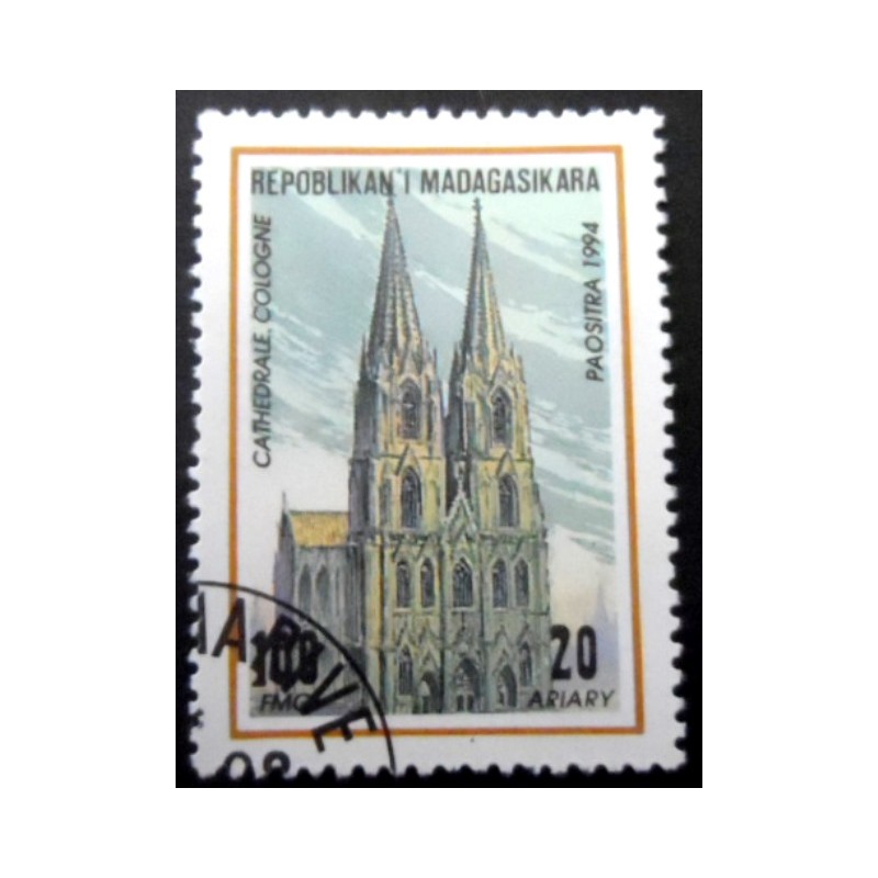 Selo postal de Madagascar de 1994 Cologne