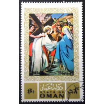 Selo postal de Omã de 1971 The passion of Christ 8