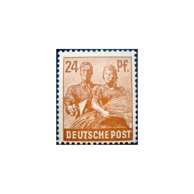 Selo postal 1948 Alemanha Trizona 2st Allied Control Council  24 N