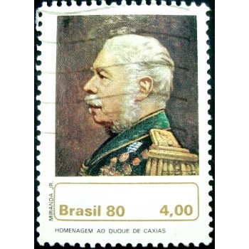 Imagem similar à do selo postal do Brasil de 1980 Duque de Caxias U