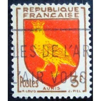 Imagem similar à do selo postal da França de 1954 Provincial Arms Aunis