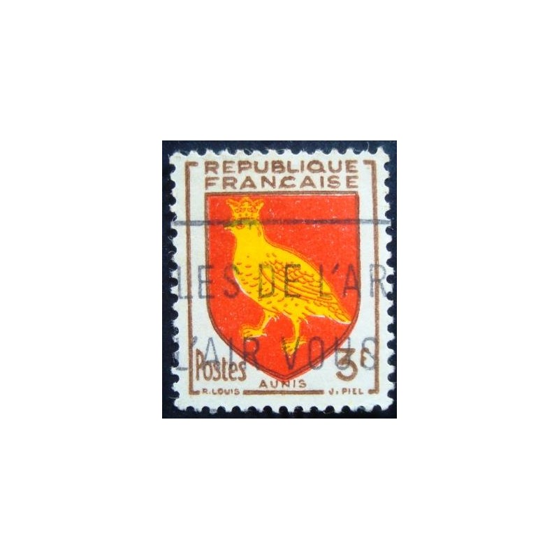 Imagem similar à do selo postal da França de 1954 Provincial Arms Aunis