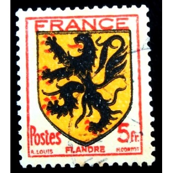 Imagem similar à do selo postal da França de 1944 Flandre