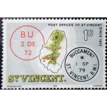 Selo postal de São Vicente de 1979 Buccament 1