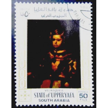Selo postal de Upper Yafa de 1967 Infanta Margareta Theresa