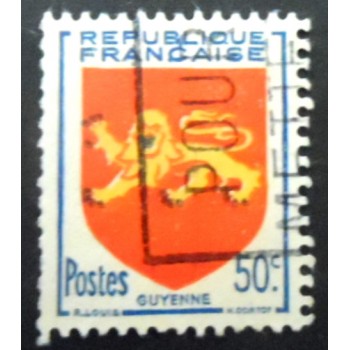 Selo postal da França de 1949 Guyenne