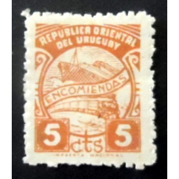 Selo postal do Uruguai de 1948 Encomiendas 5