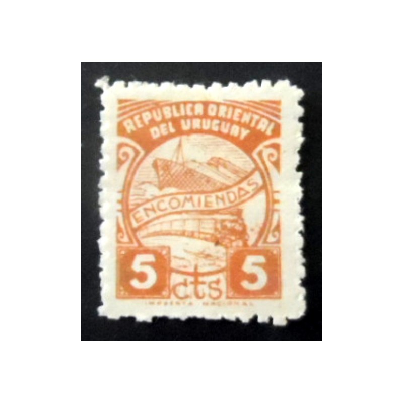 Selo postal do Uruguai de 1948 Encomiendas 5