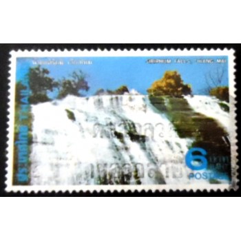 Selo postal da Tailândia de 1980 Siriphum Falls