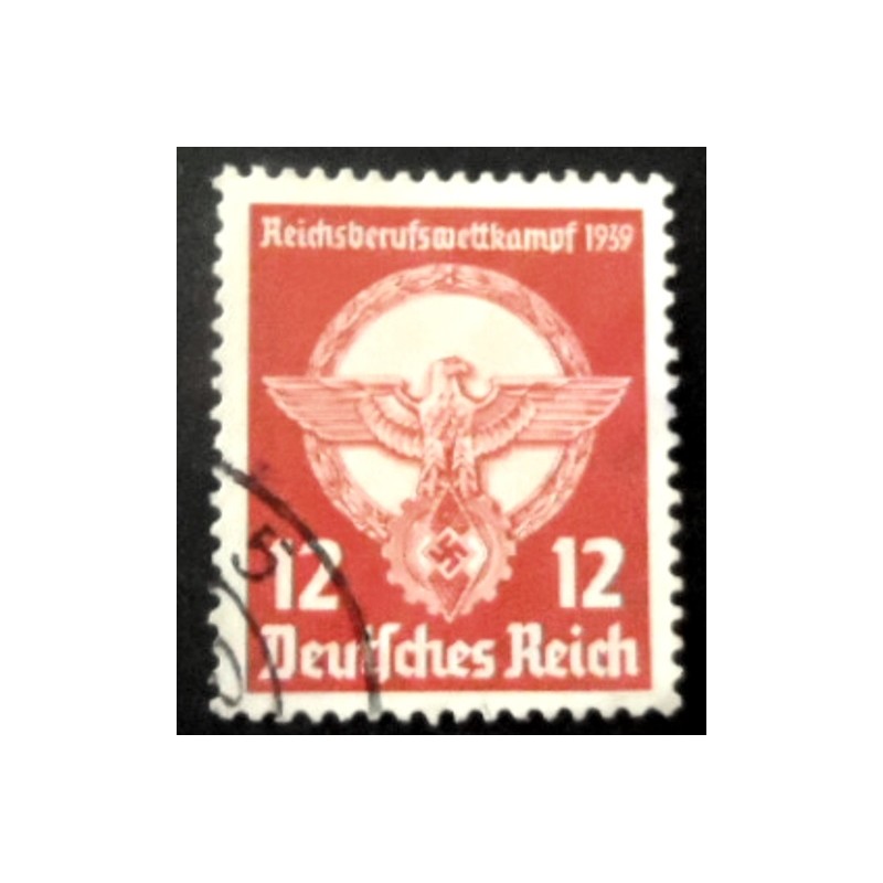 Selo postal da Áustria de 1939 Winner badge 12