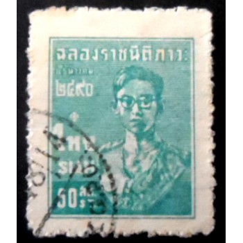 Selo postal da Tailândia de 1947 Bhumibol Adulyadej