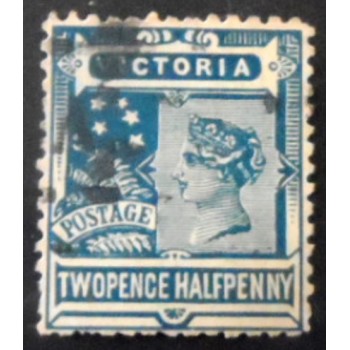 Selo postal de Victoria de 1899 Queen Victoria 2½