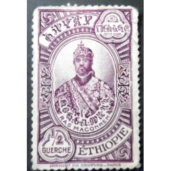 Selo postal da Etiópia de 1931 Prince Makonnen ½