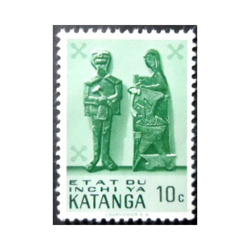 Selo postal da Katanga de 1961 Family Group 10