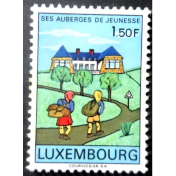 Selo postal de Luxemburgo de 1967 Luxembourg Youth Hostels