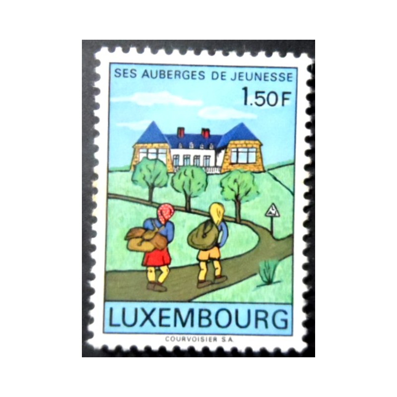 Selo postal de Luxemburgo de 1967 Luxembourg Youth Hostels