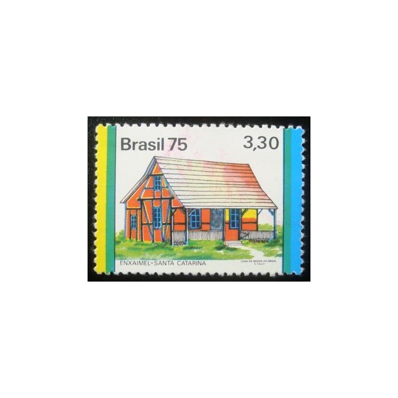 Selo postal do Brasil de 1975 Enxaimel  AE