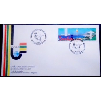 Imagem do FDC Oficial 589 de 1993 Capitais de Língua Portuguesa 706