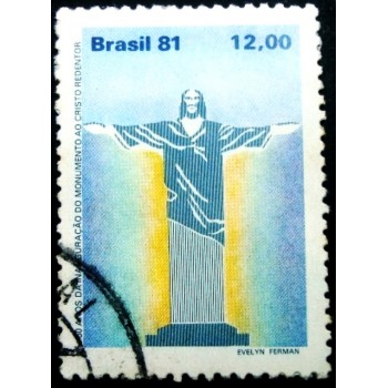 iMAGEM SIMILAR À DO Selo postal do Brasil de 1981 Cristo Redentor U