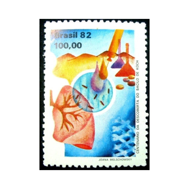 Selo postal do Brasil de 1982 Imunização M