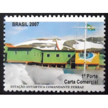 Selo postal do Brasil de 2007 Estação Comandante Ferraz