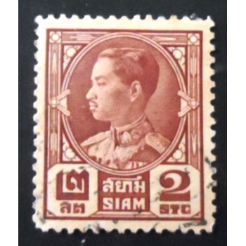 Selo postal da Tailândia de 1928 King Prajadhipok U