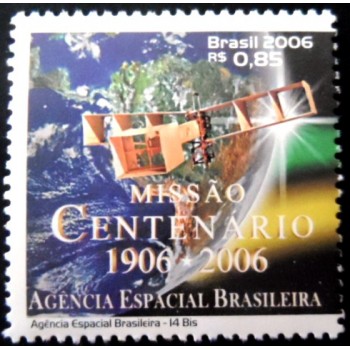 Selo postal do Brasil de 2006 14 Bis